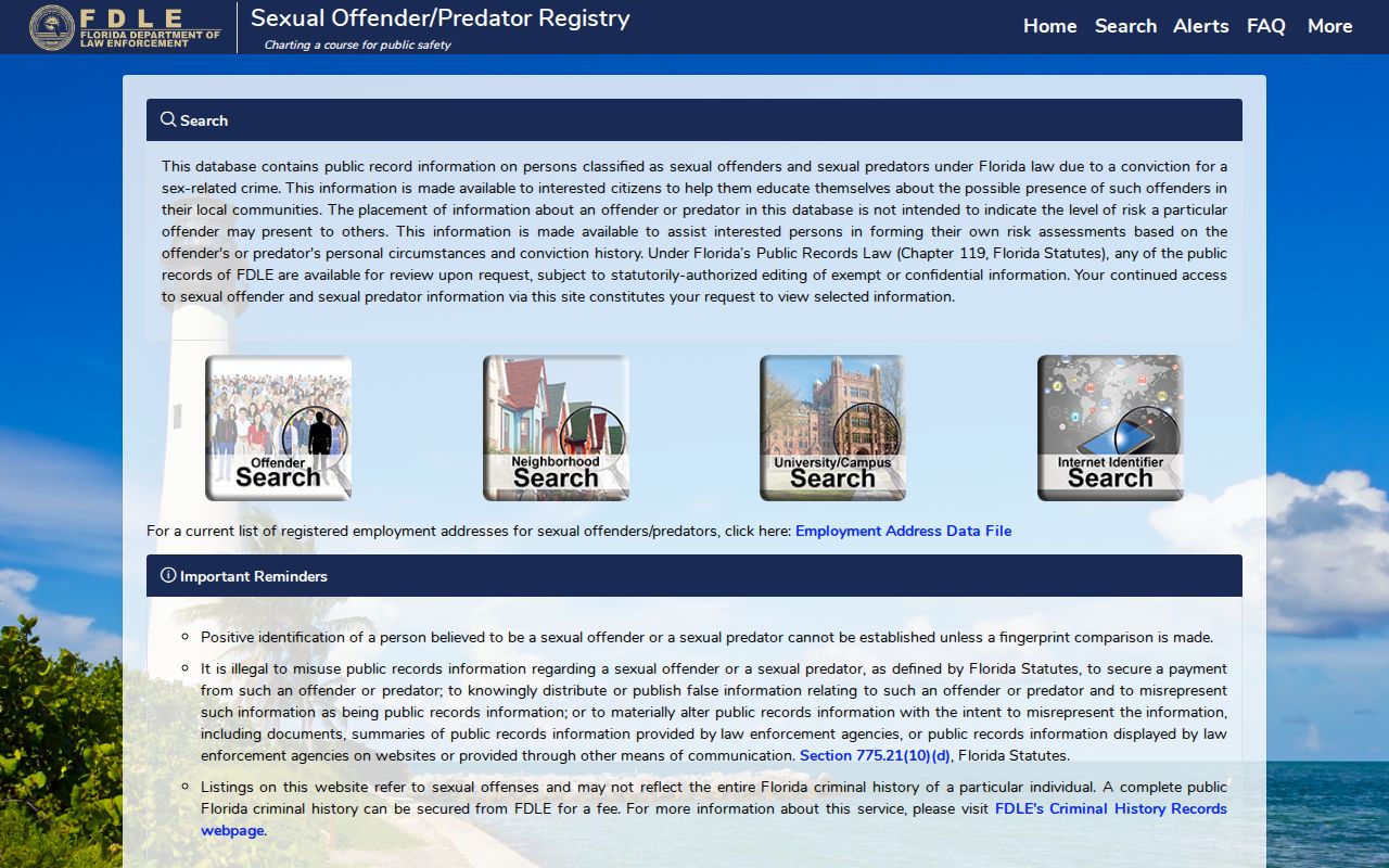 Suwannee County sex offender registry search form